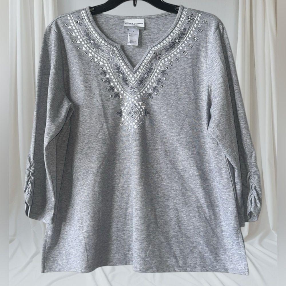 Alfred Dunner Women’s Embellished Top!